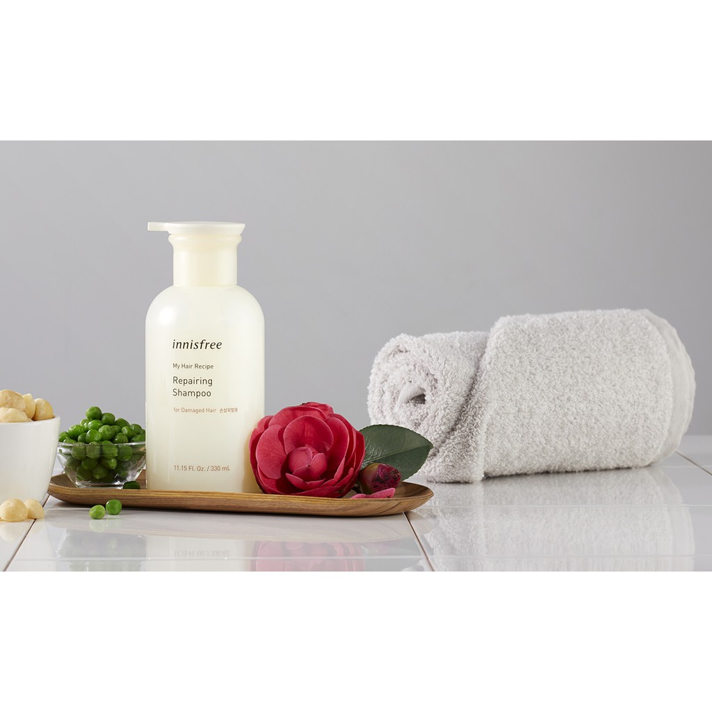Dầu gội phục hồi cho tóc hư tổn innisfree My hair Recipe Repairing Shampoo for Damaged Hair 330ml | BigBuy360 - bigbuy360.vn