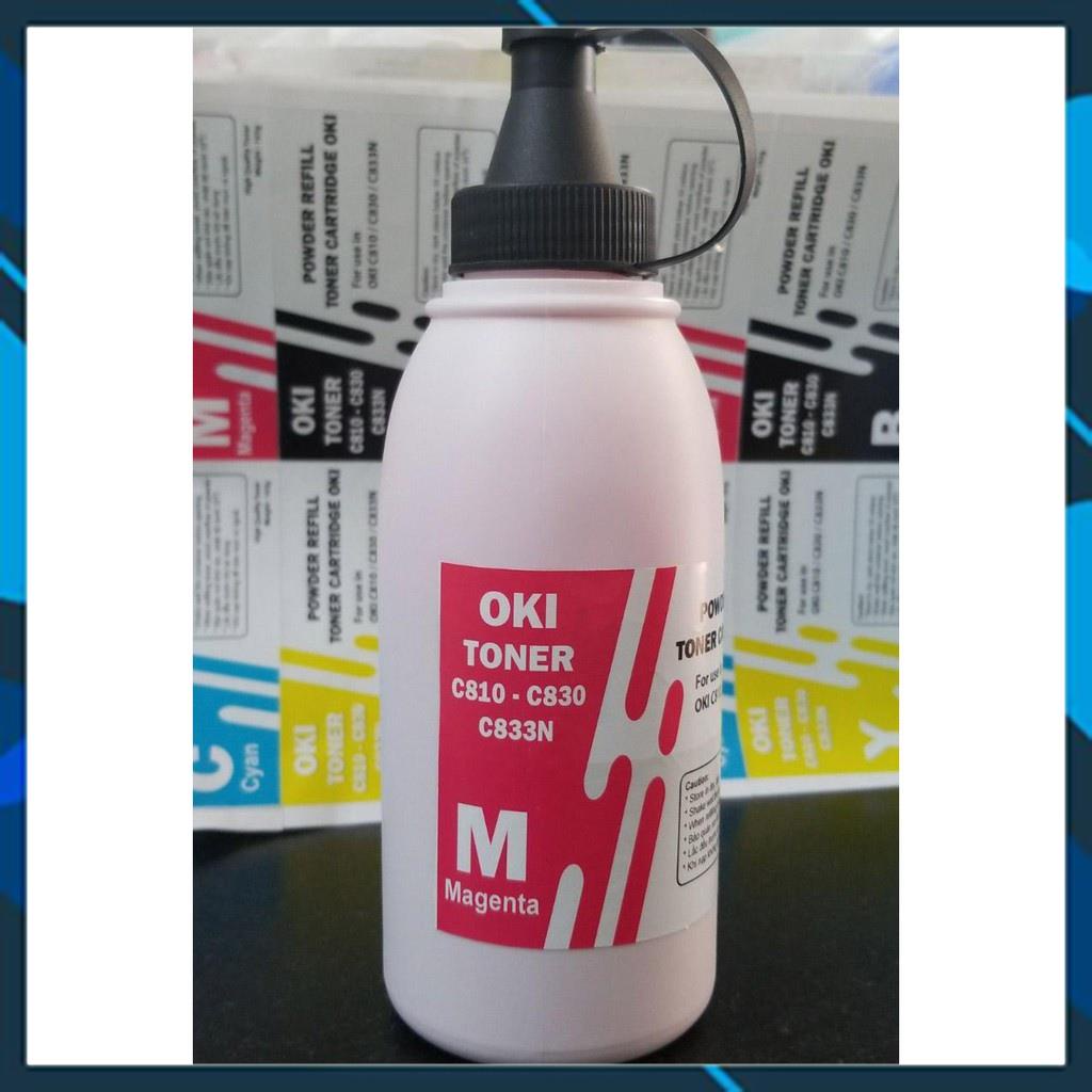 SET MỰC ĐỖ + CHIP LASER REFILL OKI( CHO MÁY OKI C833) 1 MÀU