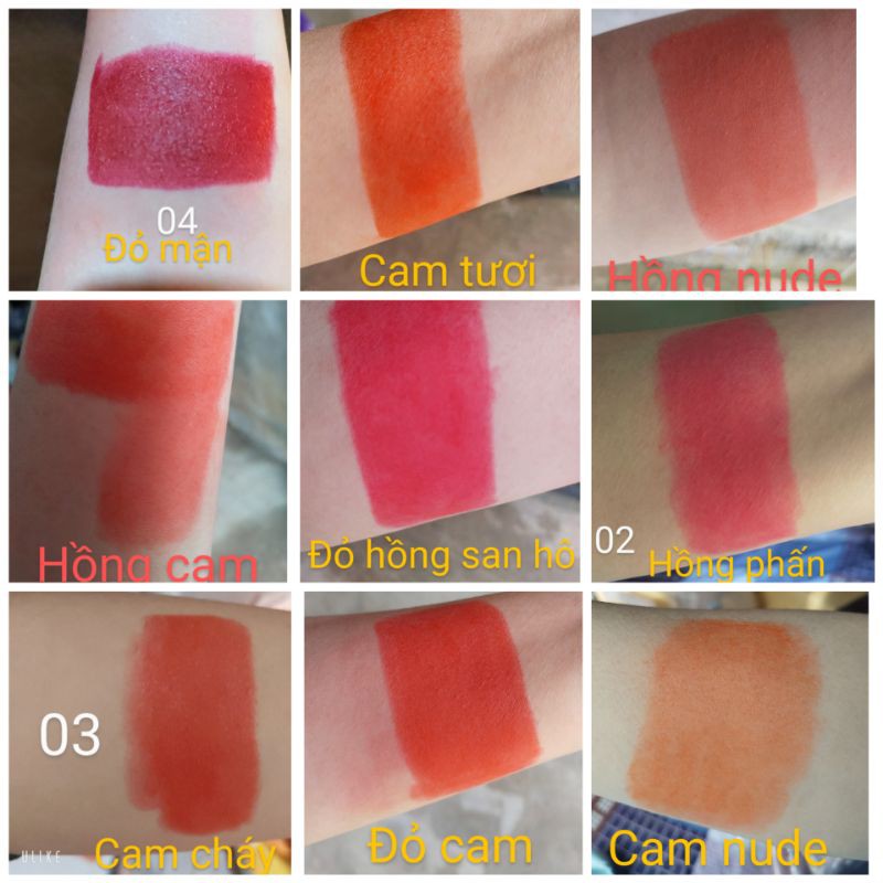 Son handmade dưỡng ẩm, độ lỳ tương đối