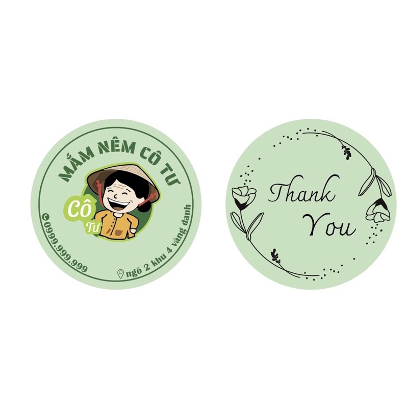 In tem nhãn trong suốt, sticker, logo - MIỄN PHÍ THIẾT KẾ