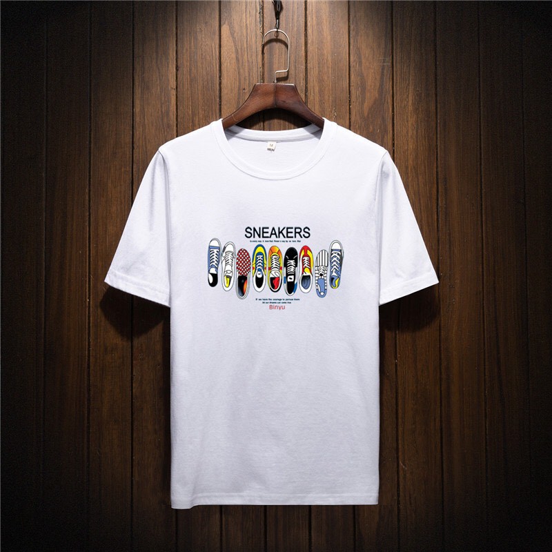 Áo thun tay lỡ KOMBOH phông Unisex nam nữ oversize form rộng SNEAKERS - A17