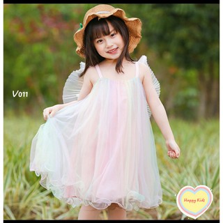VÁY BẢY SẮC CẦU VỒNG KẾT HÌNH CÁNH BƯỚM SIÊU XINH