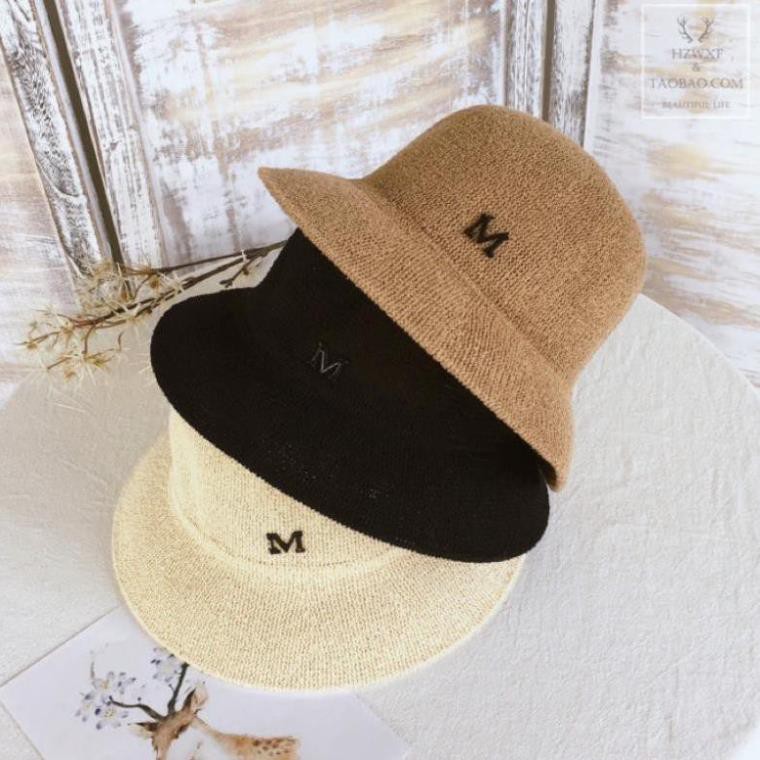 Mũ sợi Vintage M, Hàng Quảng Châu Ulzzang  [ẢNH THẬT]