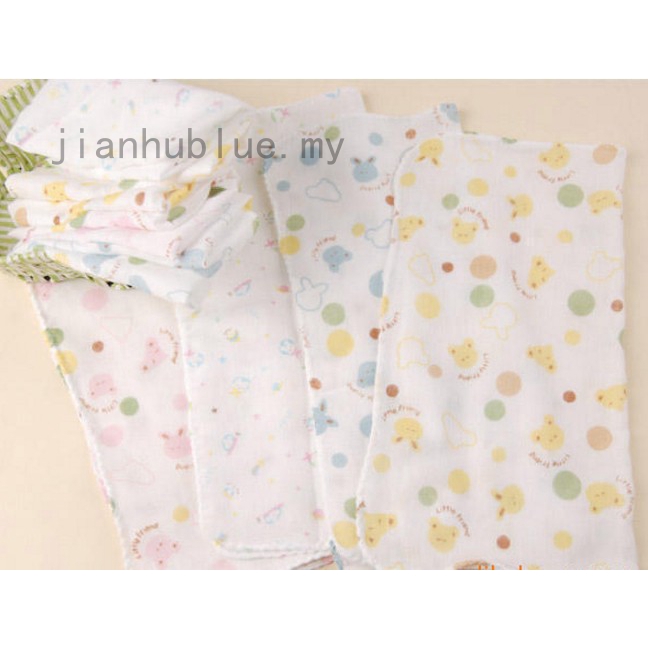 Khăn Lau Chất Liệu Cotton Họa Tiết Hoạt Hình Cho Bé