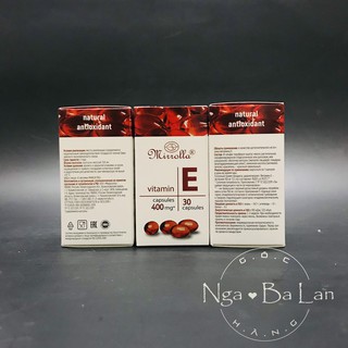 Vitamin E đỏ Nga Mirrolla 400mg