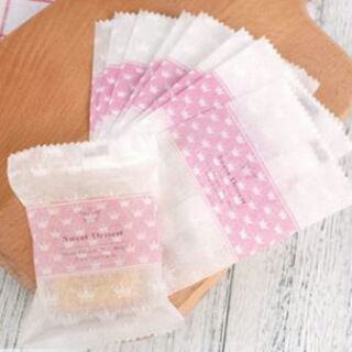Túi bánh dứa hàn miệng giấy lụa 100c