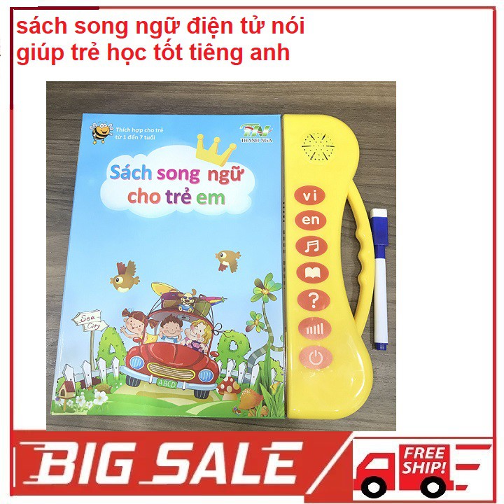 [Phiên Bản Mới nhất] Sách Nói Điện Tử Song Ngữ Anh- Việt Giúp Trẻ Học Tốt Tiếng Anh