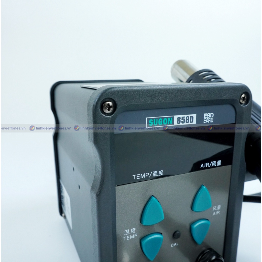 Máy khò Sugon 858D 700W, 100 – 500 độ, ngủ tự động