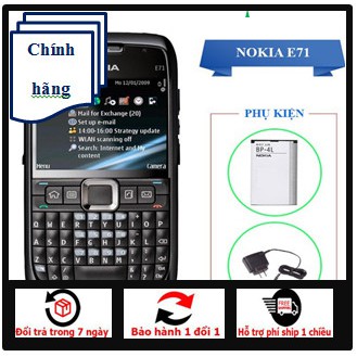 ĐIỆN THOẠI NOKIA E71 CHÍNH HÃNG SIÊU BỀN-BẢO HÀNH 12THÁNG