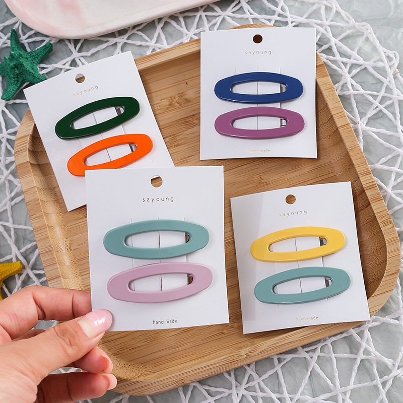 Sét 2 kẹp tóc ovan KAH104 chọn mầu