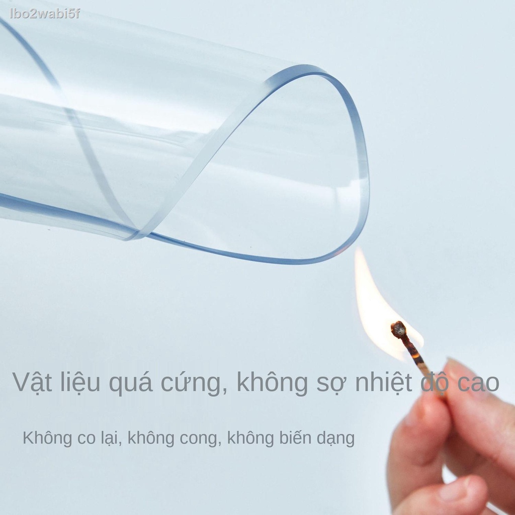 ► ✎ lbo2wabi5fThảm trải bàn, tấm pha lê PVC trong suốt, thủy tinh mềm, thảm bàn cà phê chống đóng cặn, khăn bằn