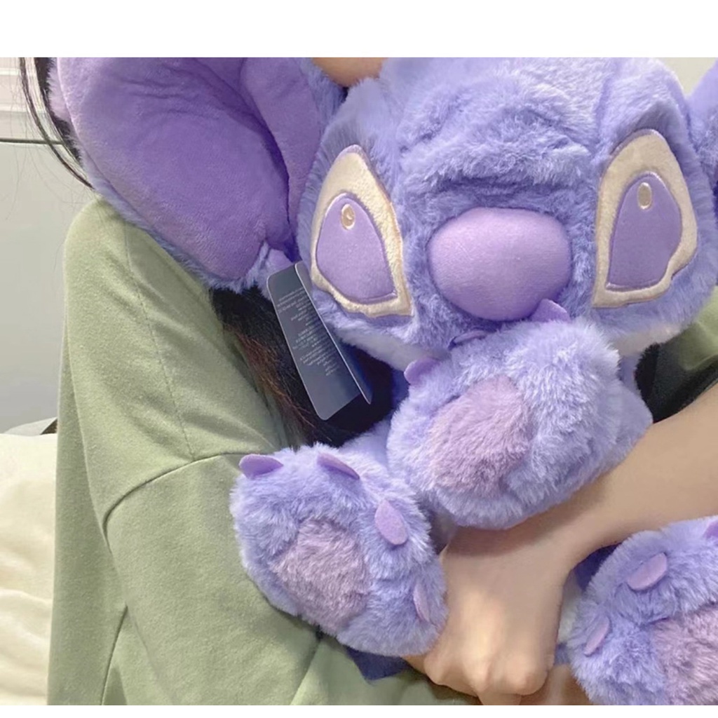 DISNEY Thú Nhồi Bông Hình Nhân Vật Lilo Và Stitch Màu Tím Dễ Thương