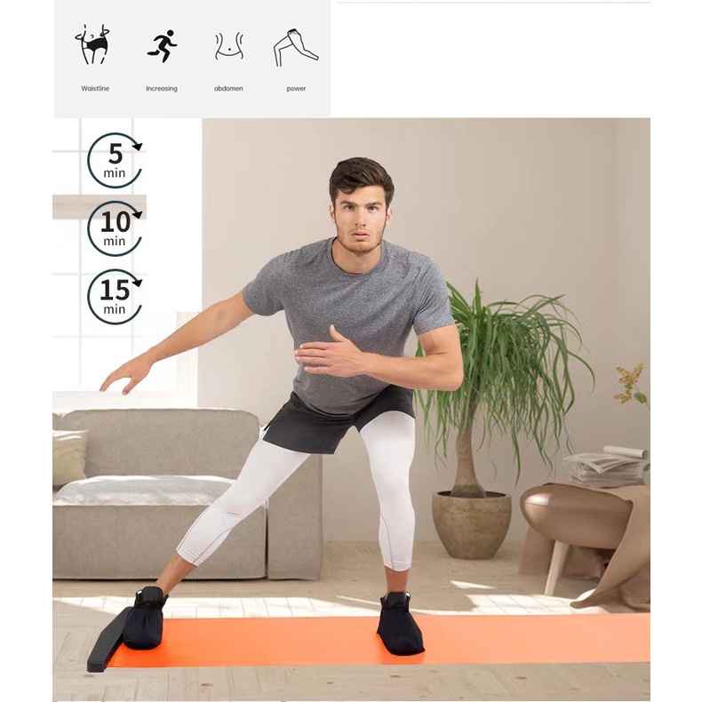 Thảm Trượt Loại Lớn 1.8m Thể Thao Kiêm Thảm Tập Yoga, Thảm Tập Thể Dục Tại Nhà Loại 1 Cao Cấp Tặng Kèm Giày Tập