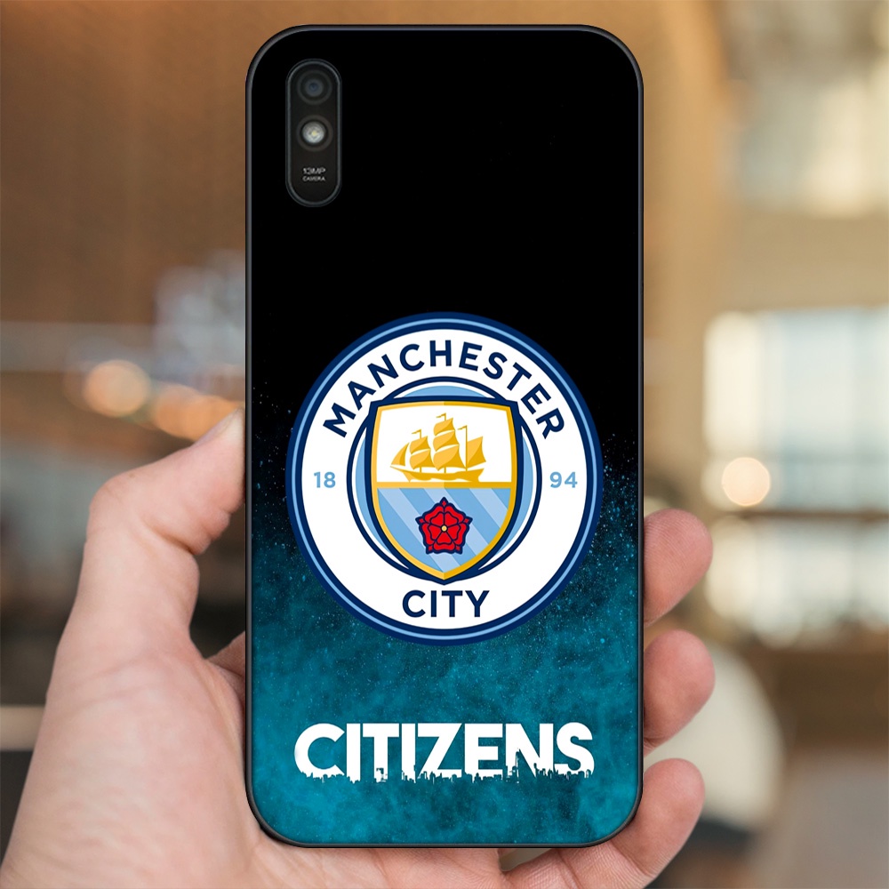 Ốp lưng Xiaomi Redmi 9A viền đen in hình Manchester City MC