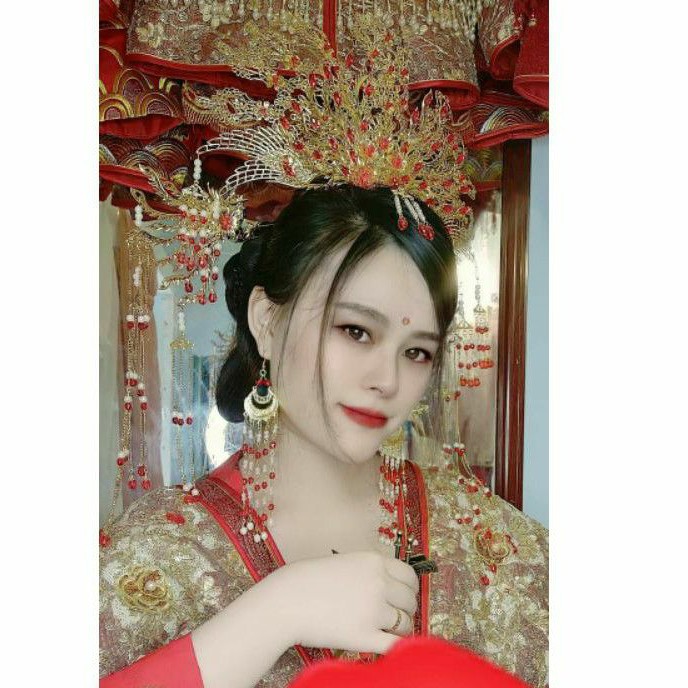 Sẵn kèm ảnh thật bộ cài tóc hoàng hậu cổ trang hầu đồng
