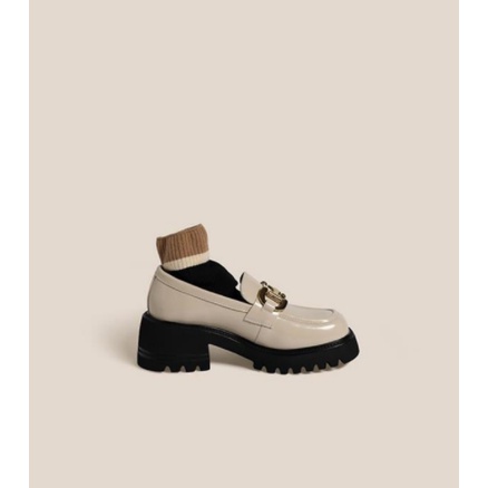 Giày Da Bít Mũi Đế Dày Phong Cách Anh Quốc Thời Trang 2022 Cho Nữ