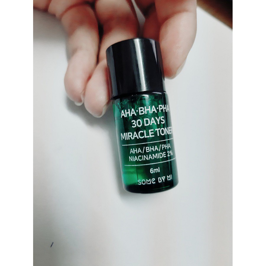 Nước hoa hồng giảm mụn Some By Mi AHA BHA PHA 30 Days Miracle Mini 6ml