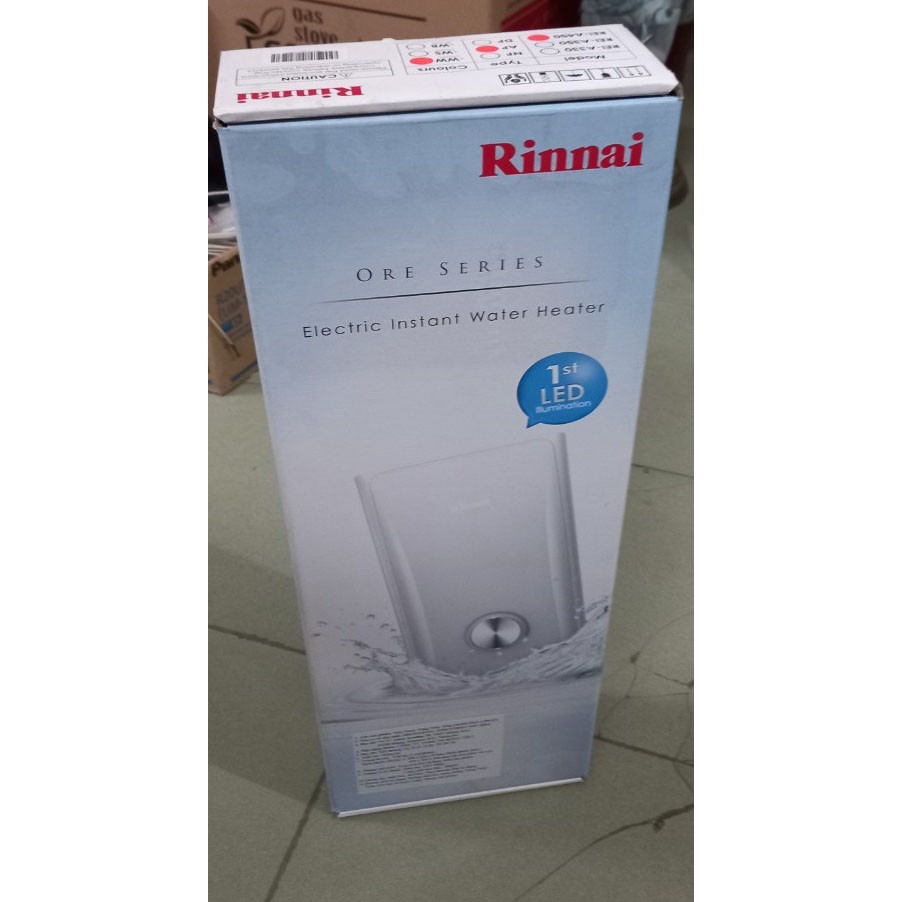 Bình nước nóng lạnh trực tiếp Rinnai REI-A450NP điện 220V công suất 4500W