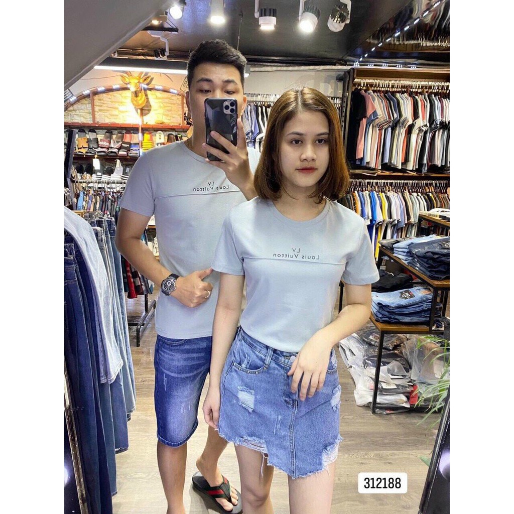 Áo thun Nam,Nữ Cổ Tròn Tay Ngắn T203 chất liệu cotton cao cấp hàng hiệu chuẩn shop( hình ảnh 100%) SHALLY FASHION N95
