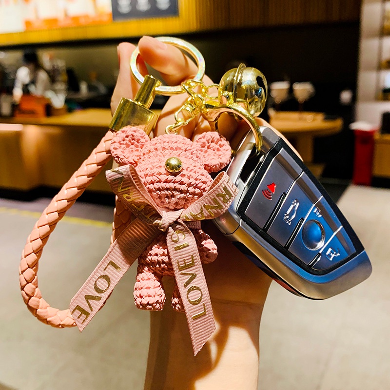 Móc Khóa Hình Gấu Hoạt Hình Dễ Thương