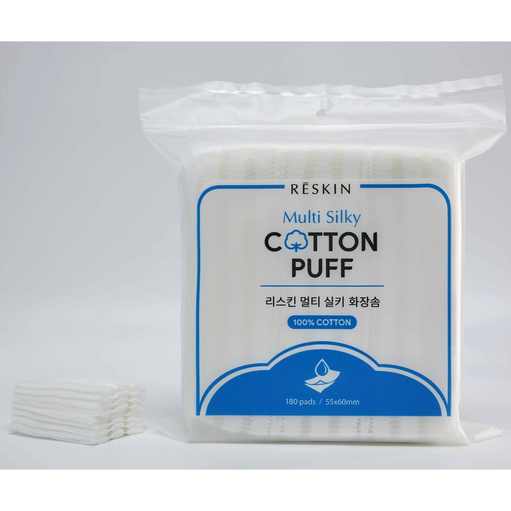 Bông Tẩy Trang 3 lớp 100% Cotton 180 miếng Reskin