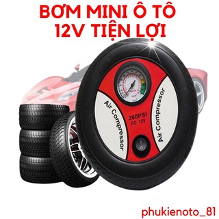 Máy bơm hơi mini ô tô ❤️Freeship ❤️ 12V - 1 bộ