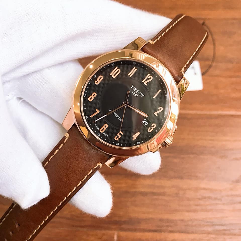 Đồng hồ nam Tissot Gentleman T098.407.36.052.01 - Máy Quartz Swiss - Mặt kính Sapphire - Dây da cao cấp