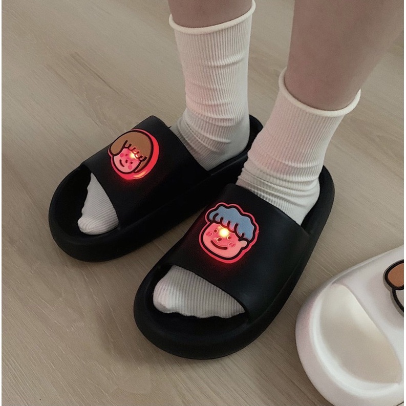 Dép nam nữ có đèn nháy unisex D02
