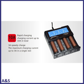ADEASKA VC4 PLUS LCD Display USB Rapid Intelligent Charger for