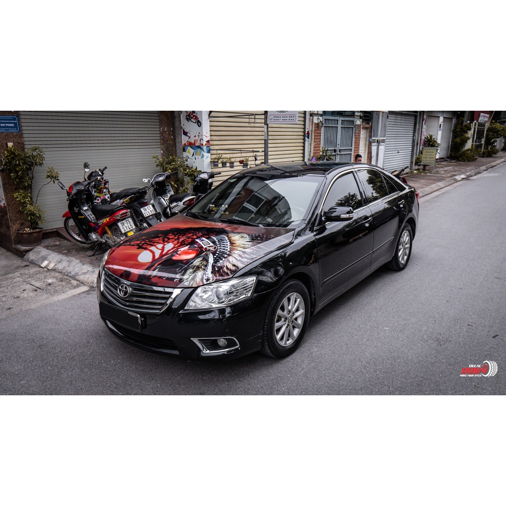 Tem nữ thổ dân trang trí Capo xe Camry_thiết kế cho các dòng xe khác nhau