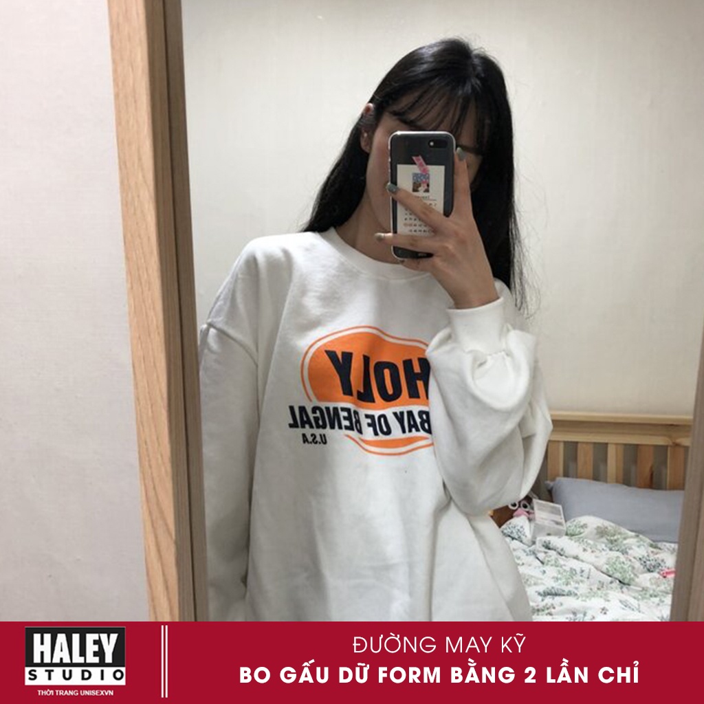 Áo Sweater HOLY Nam Nữ unisex phong cách Hàn Quốc cá tính, Chất nỉ bồng đẹp mã HD 271 -Quà tặng ngẫu nhiên