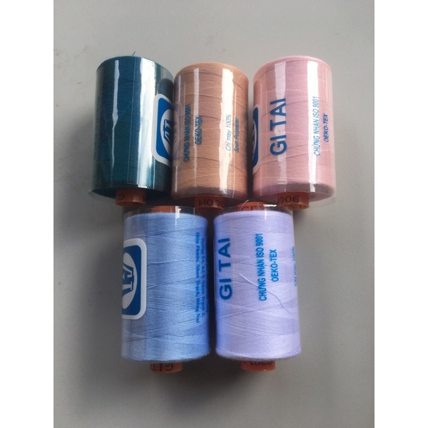 Sét 5 cuộn chỉ Gitai 900M 5 màu khác nhau chỉ gai chắc