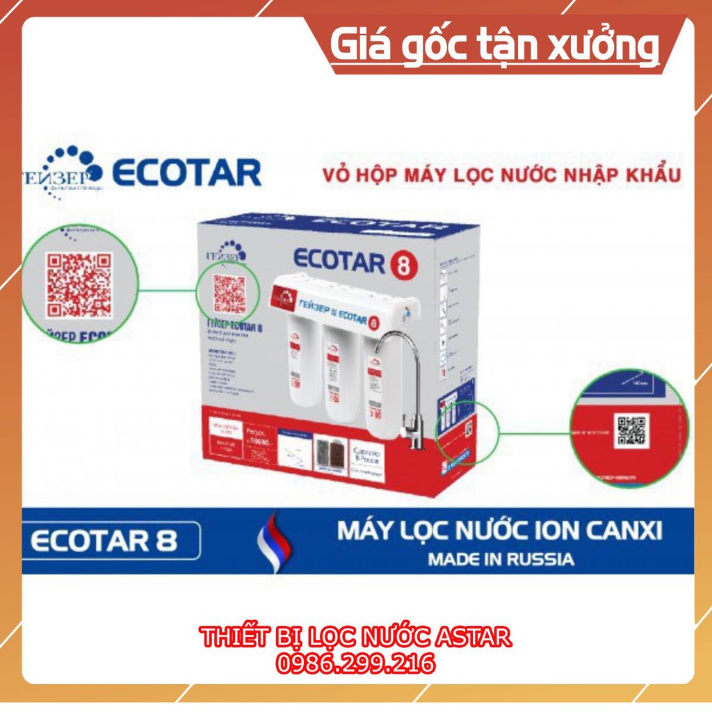 Máy Lọc Nước Geyser Ecotar 8 ♥️ Chính Hãng