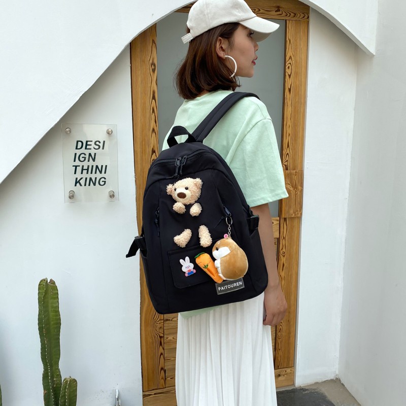 Balo Đi Học Họa Tiết Vui Nhộn Dễ Thương Phong Cách Nhật Bản Cho Nữ