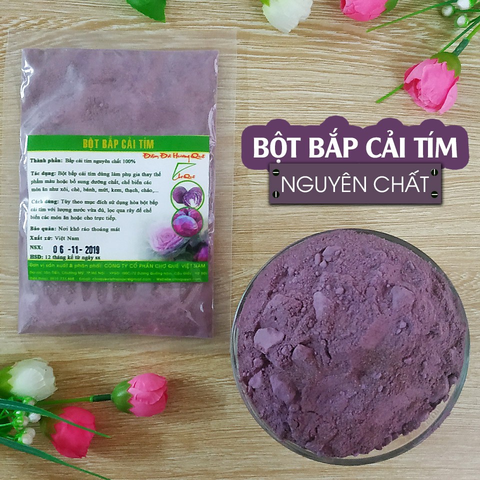 Bột Bắp Cải Tím Gói 20g Chợ Quê