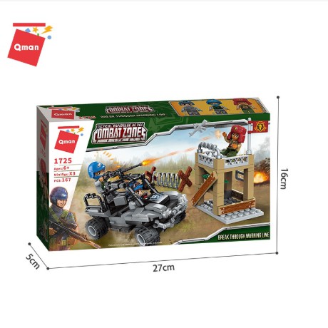QMAN1725 - BỘ LẮP RÁP LEGO VƯỢT CHỐT QUÂN ĐỊCH