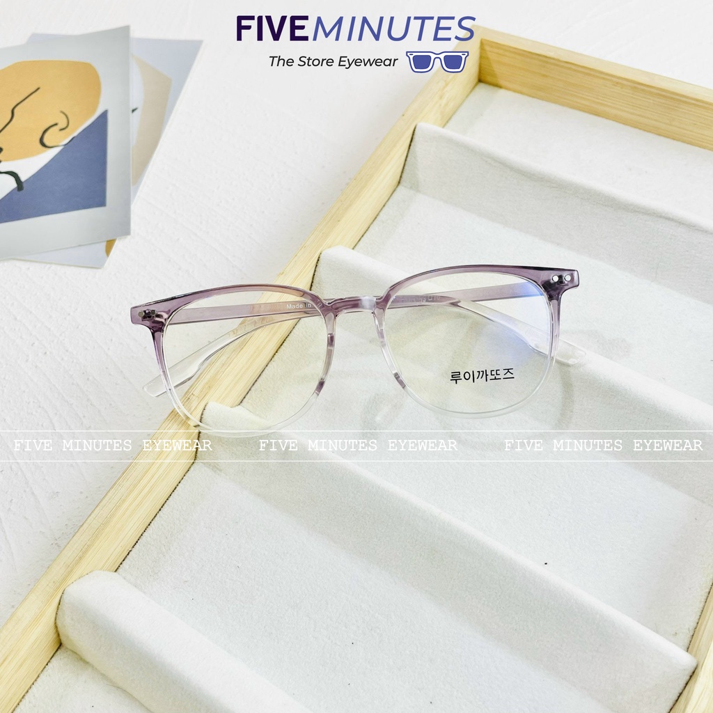Gọng kính nam nữ, nhựa dẻo Hàn Quốc 2 màu 20303 Siêu hot - Five Minutes Eyewear