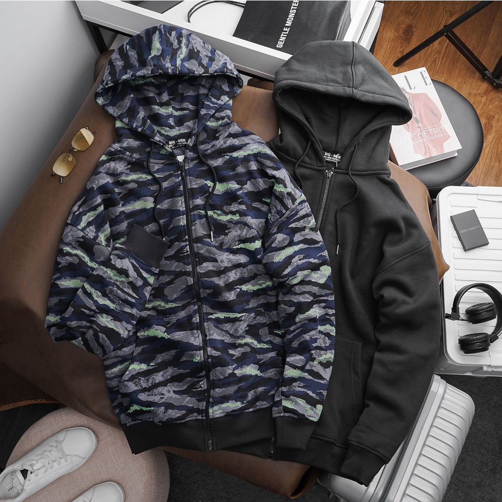 Áo khoác nỉ nam bigsize 90 - 130kg - rằn ri