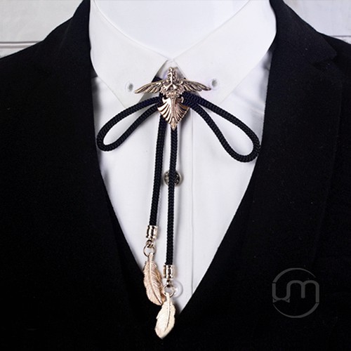 Phụ kiện thời trang giá rẻ- Bolo tie/ Poirot/ Caravat dây Retro cực sang