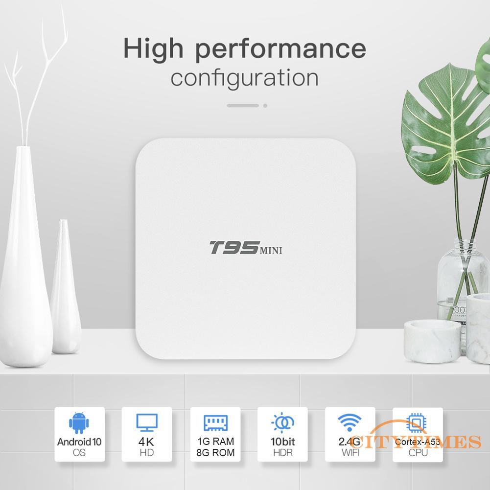 Thiết Bị Chuyển Đổi Tv Thường Thành Smart Player Ci T95 Mini H313 Android 10.0 2.4g Wifi 1gb 8gb