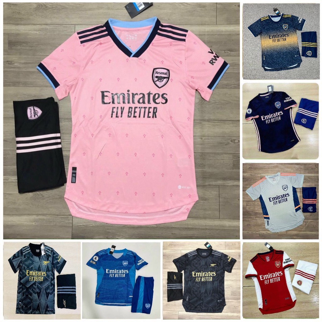🏆 FREESHIP 🎯 Quần Áo Đá Bóng Arsenal Áo Đấu Arsenal Mới Nhất pp Bởi MR11 SPORT
