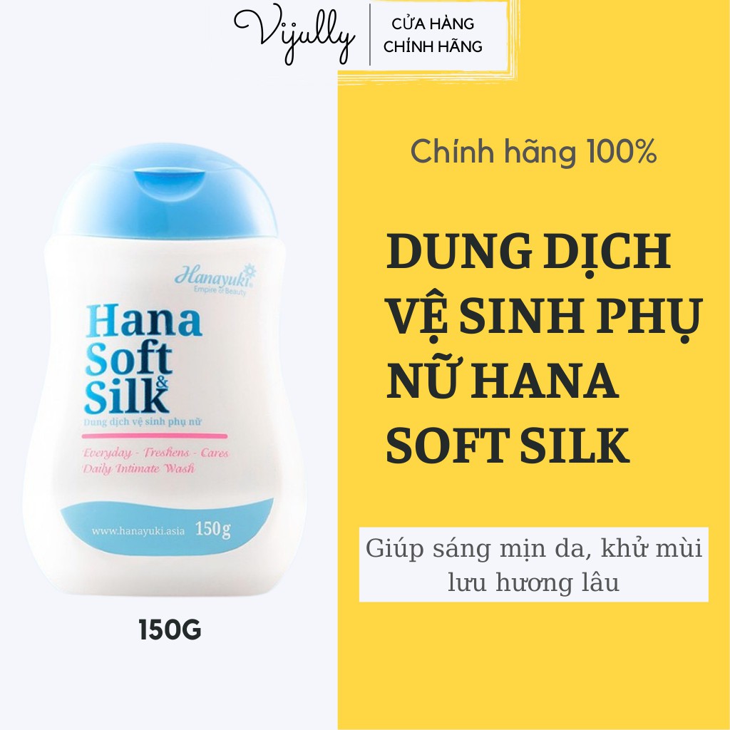 Dung Dịch Vệ Sinh Phụ Nữ Hana Soft Silk Kháng Khuẩn, Thơm Lâu