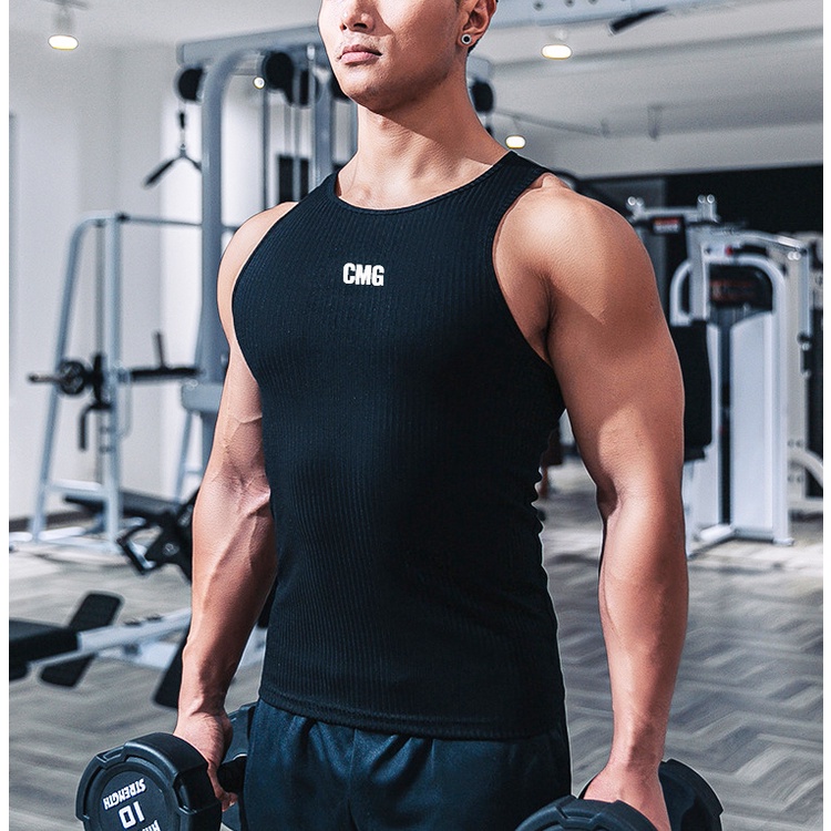 Áo ba lỗ nam thể thao, chất thun gân form dáng body mặc cực mát lạnh