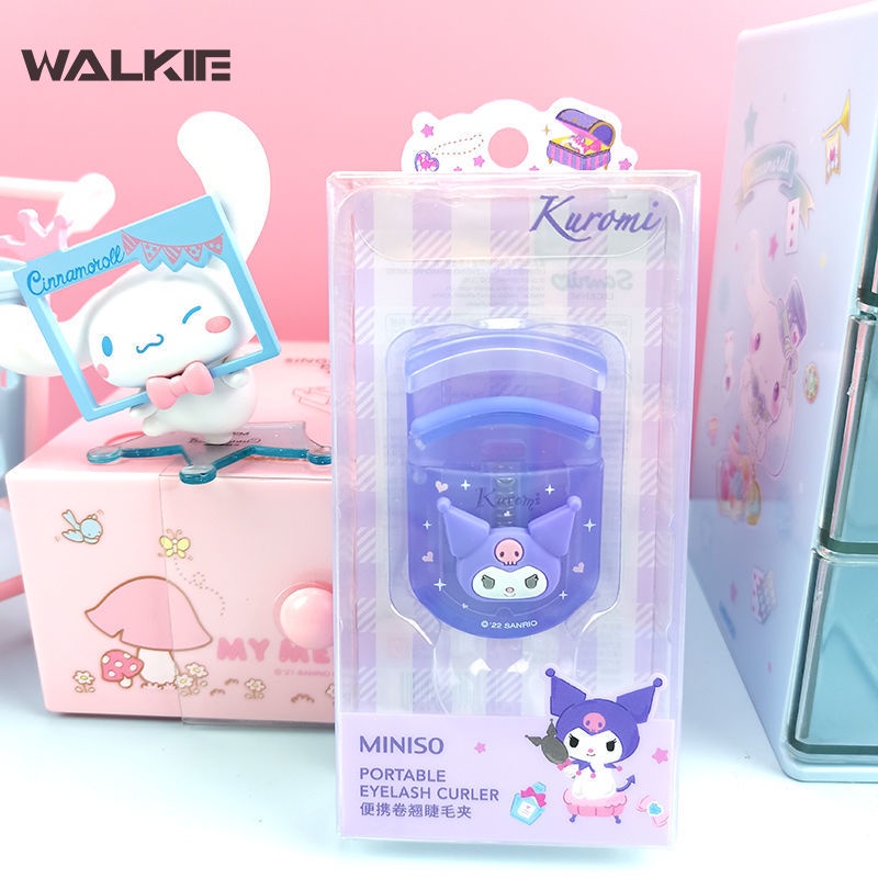 Dụng Cụ Bấm Cong Mi Lâu Trôi Thiết Kế Hình Cinnamoroll Kuromi Đáng Yêu