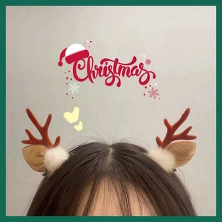 Kẹp Tóc Hình Sừng Tuần Lộc Phong Cách Giáng Sinh Hàn Quốc