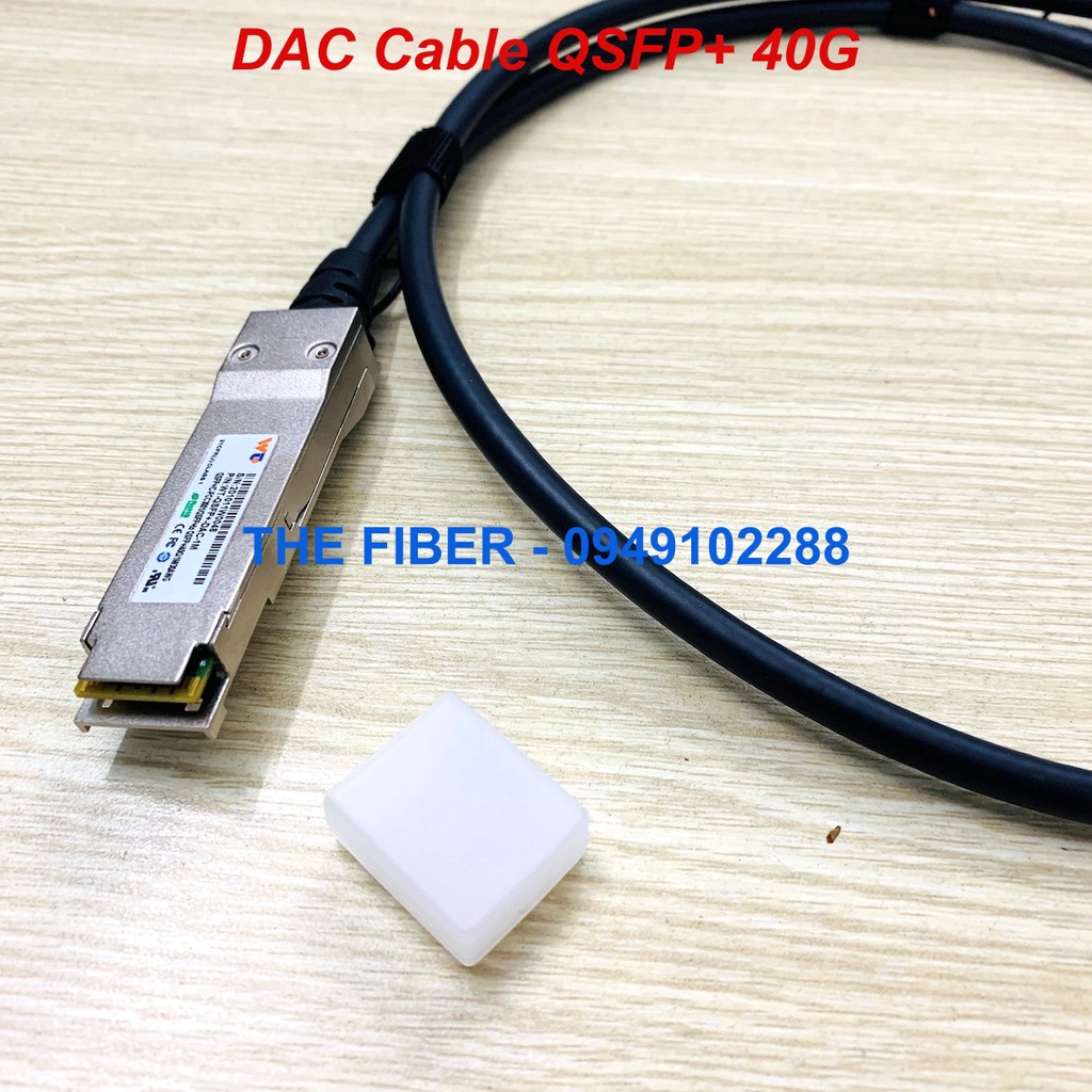 Dây quang DAC QSFP+-QSFP+ 40G đúc sẵn 02 đầu Module quang QSFP+ 40G - Dài 1M/3M/5M