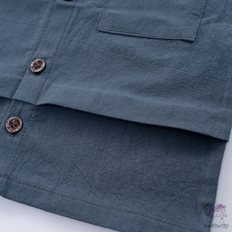 Set áo ngắn tay kèm quần short màu trơn đáng yêu cho bé trai