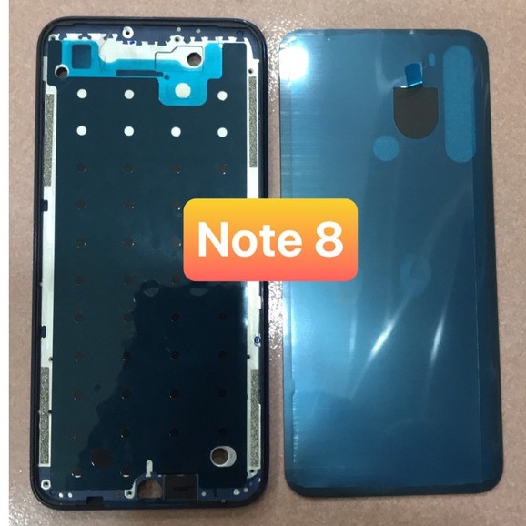 bộ xương vỏ redmi note 8 - xiaomi (gồm lưng, sườn và đủ phím bấm)