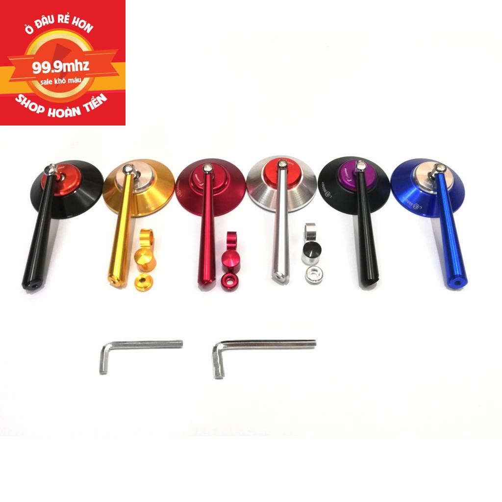 ﺴGương Xe Máy Thời Trang Tròn Mini, Kính Rizoma Xoay 360 Đủ Màu Phù Hợp Cho Wave, Sh, Ab, Sh mode, Exciter..