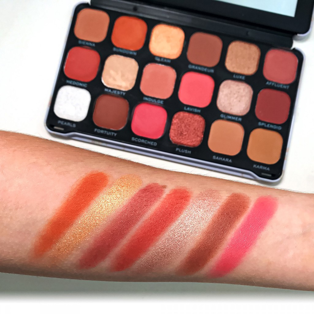 Phấn mắt REVOLUTION DECADENT Forever Flawless bảng màu mắt nhũ lấp lánh lì mịn bền màu trang điểm chính hãng PM chumia